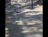 Guy trips and falls while trying to jump on chair