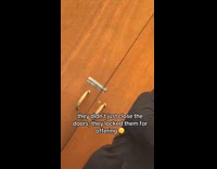 Submitter shows church locks door during offering