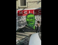 Mural of george floyd in progress pt. 2
