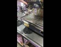 Hot water melt plastic cup espresso machine