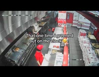 Man passed out hits head on table