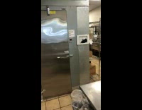 Worker throws bowl into restaurant kitchen then screams in freezer