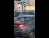 Woman pole dance with the signage post