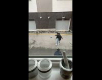 Man with a black jacket rap music video