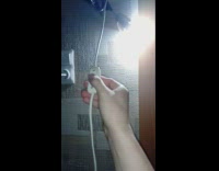 Light switch hits the wall and it turns off