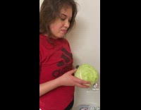 Guy bought a cabbage instead of lettuce 