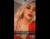 Expectations vs reality red dress lipstick glasses 