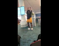 Girl records herself dancing