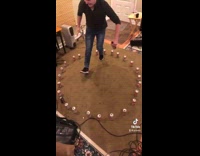 Collab BitchMP - Guy smashes beer cans in room to cotton eye joe 