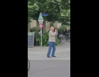 Man seaman hat boxers photo shoot bridge