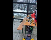 Drunk guy tries to balance on small bench and falls