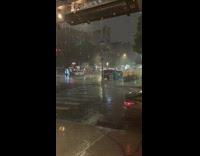 Shot of rain in NYC