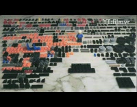 Stop motion of custom lego orange unimog 