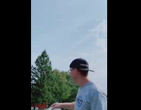 Collab BitchIG2 - Frisbee boomerang catch white