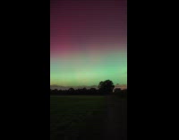 Northern lights time lapse night sky Germany