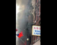 Collab WINY - Man in Pajamas Walk Down Fire Escape