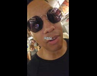 Man selfie video talk evacuate from train