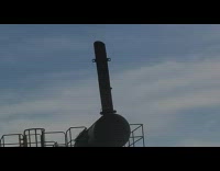 Pipe stand with fire that comes out from it