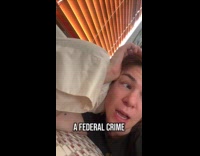 Woman jokes about being arrested if she goes out