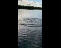 Guy double backflip stone tower sunset silhouette  