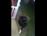 Woman pretends to play dead to get dog to come 