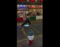 Double alien head person squats