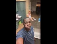 Black guy jokes about foster white parents