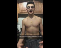 Guy eats a measuring cup full of protein powder and chokes 