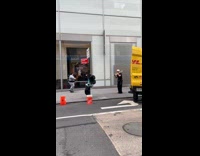 Collab WINY - Man with Trombone with dog bark nearby