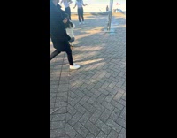 Collab IITW - Two girls with matching outfits dance on beach