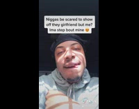 Guy isnt scared to show off girlfriend 