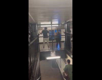 People use the fence to avoid flood