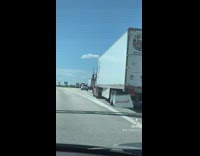 Left for sin right for jesus car merges off ramp