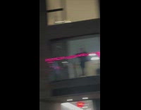 Man wears halloween costume at the balcony night 