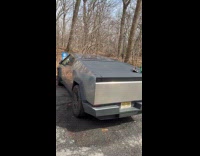 Man shows poop on top of cybertruck