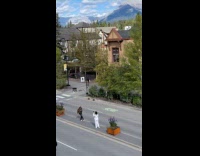 Collab IITW - Woman jacket tiktok dance middle of street