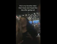 Girl takes phone from friend makes introduction video 