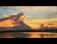 Time lapse video of the sunset at the lake