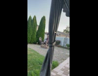 Woman in bikini with tattoo dirty finger to her phone