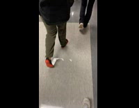 Person wears toe shoes to school 