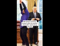 Guy dances for trump stimulus check 