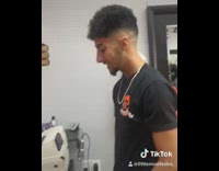Barber gets sad client last haircut school
