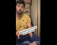 barefoot guy angry rants yellow shirt