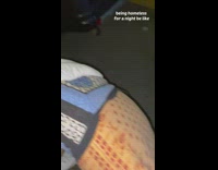 Guy eats pizza on roof with brother 