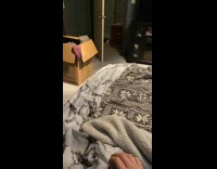 Girl throws toy cat brings it back