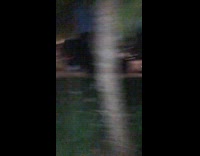 Black shirt guy holds firework gets hit 