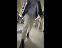 Lady throws bag at friend runs away 