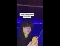 Guy black hoodie joke about forgetting address 