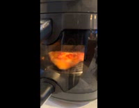 Pizza slice spin around inside air fryer