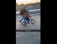 Collab Clips MPUGC - Dad holding little boy bike